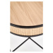 Přístavný stolek LONAPO přírodní/černá