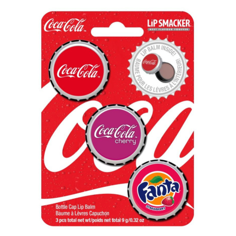 Lip Smacker Cola Bottle Cap balzámy na rty 3x9 g