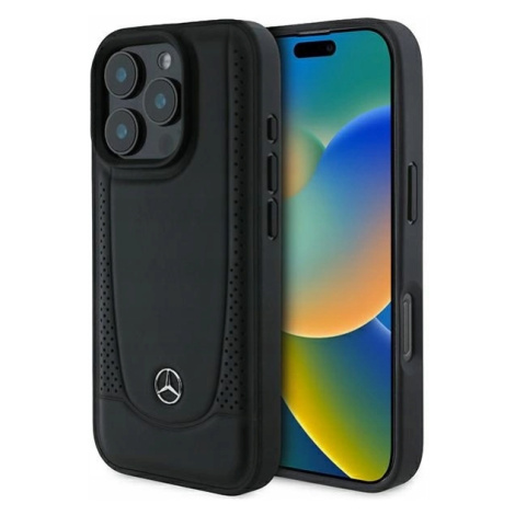 Pouzdro case kryt pouzdra Mercedes Leather Urban iPhone 16 Pro Max černé