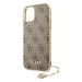 Guess GUHCN61GF4GBR hard silikonové pouzdro iPhone 11 brown 4G Charms Collection