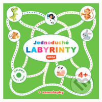 Jednoduché labyrinty - Zelený sešit/zošit (+ samolepky) - kniha z kategorie Úkoly pro děti