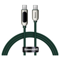 Kabel Baseus Display Cable USB-C to USB-C 100W 1m (green)