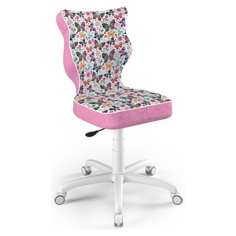 ENTELO Dětská židle Petit White 4 ST31 motýlci