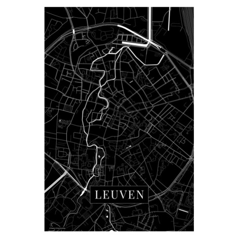 Mapa Leuven black, 26.7 × 40 cm