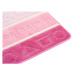 Sada koupelnových koberečků MULTI B5015 Figury růžový