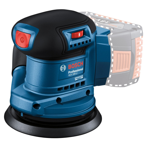 Bosch Professional Akumulátorová excentrická bruska GEX 185-LI, 125 mm