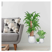 Nálepka na stěnu do obývacího pokoje - Pokojové rostliny