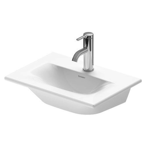 Duravit Viu - Umývátko 45x32 cm, bez přepadu, s otvorem pro baterii, WonderGliss, bílá 073345004