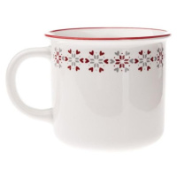 Hrnek porcelánový - norský vzor - pruh 370 ml