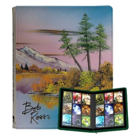 Album na karty UltraPro 9-Pocket Zippered Pro-Binder - Bob Ross Mighty Mountain Lake
