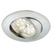 BRILONER LED vestavné svítidlo, pr. 8,2 cm, 5 W, hliník BRI 7209-019