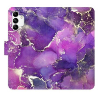 iSaprio flip pouzdro Purple Marble pro Samsung Galaxy A04s