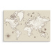 MyBestHome BOX Plátno Stará Mapa Světa II. Varianta: 100x70