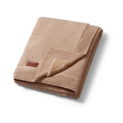 BABYONO Deka z přírodní bavlny 75 x 100 cm dark beige 0m+