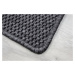Vopi koberce Kusový koberec Nature antracit čtverec - 180x180 cm