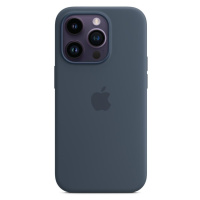 Apple silikonový kryt s MagSafe na iPhone 14 Pro Max bouřkově modrý Modrá