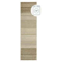 Zelený pratelný běhoun z žinylky 60x240 cm Elton – Flair Rugs