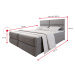 Expedo Čalouněná postel boxspring MILON + vrchní matrace, 180x200, sawana 05