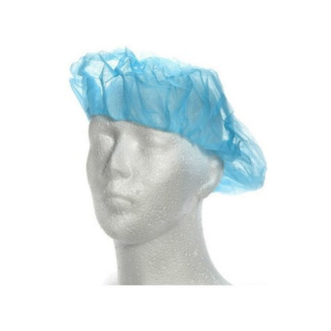 Čepice baret netkaný textil s gumičkou modrá 100ks Chirana