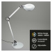 BRILONER CCT LED stolní lampa na psací stůl, pr. 20 cm, 9 W, stříbrná BRILO 7027-014