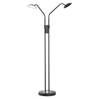 Černá LED stmívatelná stojací lampa se skleněným stínidlem (výška 135 cm) Tallri – Fischer & Hon