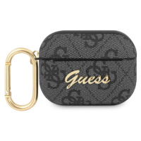 Guess 4G Script PC/PU pouzdro pro Airpods Pro šedé