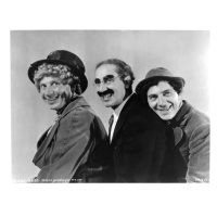 Fotografie Harpo Marx And Chico Marx In, Archive Photos, 40 × 30 cm