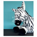 Plyšová zebra Zephir the Zebra Histoire d’ Ours černobílá 50 cm od 0 měsíců