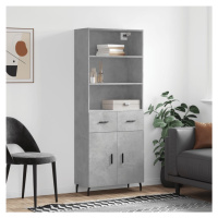 vidaXL Skříň highboard betonově šedá 69,5x34x180 cm kompozitní dřevo