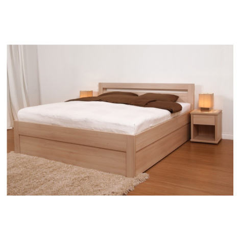 BMB MARIKA KLASIK 180 x 200 cm kvalitní lamino postel - imitace dřeva dub Bardolino - SKLADEM