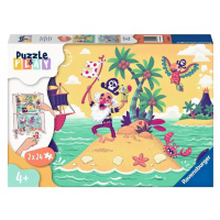 Ravensburger 05591 puzzle & play pirátské dobrodružství 2x24 dílků