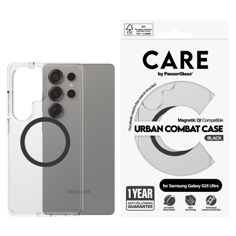 PanzerGlass CARE kryt Samsung Galaxy S25 Ultra Urban Combat čirý/černý QI