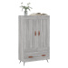 vidaXL Skříň highboard šedá sonoma 69,5 x 31 x 115 cm kompozitní dřevo