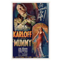 Obrazová reprodukce The Mummy (Vintage Cinema / Retro Movie Theatre Poster / Horror & Sci-Fi), (