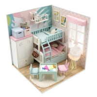 Dvěděti miniatura domečku Útulný dětský pokoj 2D115-2