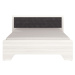 Manželská postel 160x200 zita - jasan bílý/černá