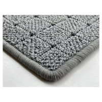 Vopi koberce Kusový koberec Udinese šedý čtverec - 180x180 cm