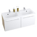 Koupelnová skříňka pod umyvadlo Ravak Chrome 120x49 cm cappuccino/bílá X000000964