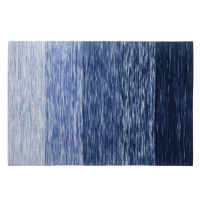 Modrý krátkovlasý koberec 140x200 KAPAKLI, 77875