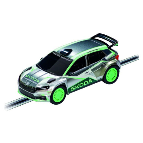Auto Carrera GO!!! Škoda Fabia RS Rally 2 plast 9cm zelené na kartě