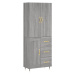 vidaXL Skříň highboard šedá sonoma 69,5 x 34 x 180 cm kompozitní dřevo