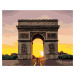 Malování podle čísel - VÍTEZNÝ OBLOUK V PAŘÍŽI Rozměr: 40x50 cm, Rámování: vypnuté plátno na rám