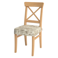 Dekoria Sedák na židli IKEA Ingolf, ecru pozadí, béžové postavy, židle Inglof, Avinon, 144-53