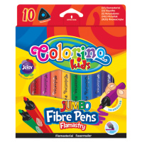 Colorino Fixy trojhranné Colorino JUMBO, 10 barev