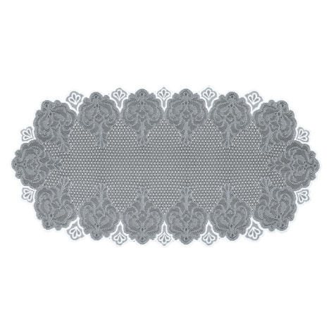 Žakárový ubrus - běhoun CVETA 70x140 cm bílá MyBestHome MyBestHome PRO