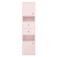 Růžová vysoká závěsná koupelnová skříňka 40x158 cm Color Bath – Tom Tailor