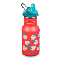 Dětská nerezová lahev Klean Kanteen Kid Classic Narrow w/Sippy Cap - strawberries 355 ml