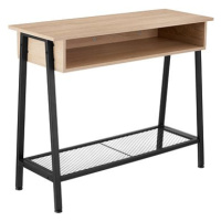 Tectake Konzolový stolek Tralee 100×35×80,5cm, Industrial světlé dřevo, dub Sonoma