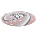Dywany Łuszczów Dětský kusový koberec Petit Pony pink kruh - 120x120 (průměr) kruh cm