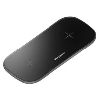 AlzaPower WC250 Premium Dual Wireless Fast Charger 15W černá